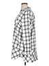 J.Jill 100% Cotton Plaid Silver Long Sleeve Button-Down Shirt Size XL - photo 5