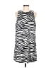 J.Crew Collection 100% Polyester Animal Print White Casual Dress Size M - photo 1