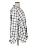 J.Jill 100% Cotton Plaid Silver Long Sleeve Button-Down Shirt Size XL - photo 4
