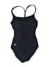 Speedo Solid Black One Piece Swimsuit Size 12 - photo 1