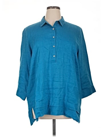J.Jill 3/4 Sleeve Button-Down Shirt (view 1)
