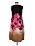 DKNY 100% Polyester Graphic Brown Casual Dress Size 6 (petite) - photo 2