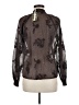 Ultra Pink 100% Polyester Black Long Sleeve Blouse Size M - photo 2