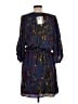 Tegan 100% Polyester Print Blue Casual Dress Size 12 - photo 2
