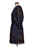 Tegan 100% Polyester Print Blue Casual Dress Size 12 - photo 5