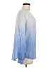 Lord & Taylor Blue Long Sleeve Blouse Size M - photo 4