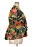 Alex Evenings 100% Polyester Floral Multi Color Green Short Sleeve Blouse Size 2X - photo 4