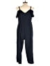 Emma & Michele Solid Blue Jumpsuit Size 10 - photo 2