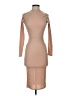 ASOS 100% Polyester Argyle Solid Tan Cocktail Dress Size 0 - photo 1