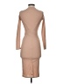 ASOS 100% Polyester Argyle Solid Tan Cocktail Dress Size 0 - photo 2