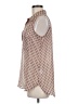 Pleione 100% Polyester Tan Pink Sleeveless Blouse Size M - photo 5