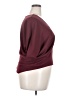 Express 100% Polyester Burgundy Short Sleeve Blouse Size 2X (estimated) - photo 4