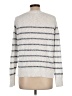 J.Crew Factory Store Stripes Silver Pullover Sweater Size L - photo 2