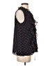Tommy Hilfiger Polka Dots Black Sleeveless Blouse Size S - photo 4