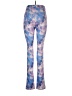 Audette Print Blue Active Pants Size S - photo 2