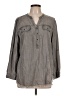 Holding Horses Gray Long Sleeve Blouse Size L - photo 1