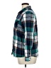 Natural Reflections 100% Cotton Plaid Teal Long Sleeve Button-Down Shirt Size XL - photo 5