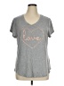 Apt. 9 Gray Short Sleeve T-Shirt Size XL - photo 1