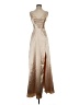 Azazie 100% Polyester Metallic Tan Cocktail Dress Size 2 - photo 1