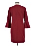 Tibi Solid Burgundy Casual Dress Size 6 - photo 2