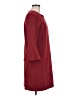Tibi Solid Burgundy Casual Dress Size 6 - photo 4