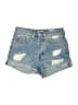 H&M 100% Cotton Blue Denim Shorts Size 2 - photo 1