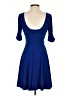 Express Solid Blue Casual Dress Size XS - photo 2
