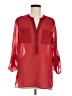 Como 100% Polyester Red 3/4 Sleeve Blouse Size M - photo 1