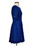 Express Solid Blue Casual Dress Size XS - photo 4
