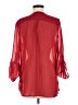 Como 100% Polyester Red 3/4 Sleeve Blouse Size M - photo 2