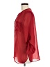 Como 100% Polyester Red 3/4 Sleeve Blouse Size M - photo 5