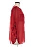 Como 100% Polyester Red 3/4 Sleeve Blouse Size M - photo 4