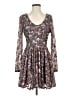 Rewind Paisley Gray Casual Dress Size S - photo 1