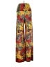 Unbranded Paisley Yellow Red Casual Pants Size S - photo 2