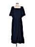 Unbranded 100% Polyester Solid Blue Casual Dress Size M (estimated) - photo 1