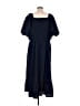 Unbranded 100% Polyester Solid Blue Casual Dress Size M (estimated) - photo 2