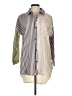 Cato Stripes Ivory 3/4 Sleeve Button-Down Shirt Size M - photo 1