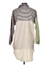 Cato Stripes Ivory 3/4 Sleeve Button-Down Shirt Size M - photo 2