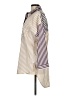Cato Stripes Ivory 3/4 Sleeve Button-Down Shirt Size M - photo 5