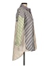Cato Stripes Ivory 3/4 Sleeve Button-Down Shirt Size M - photo 4