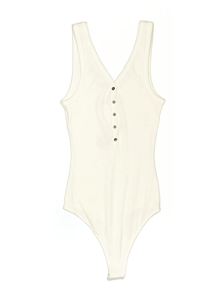 Abercrombie & Fitch Bodysuit In Ivory