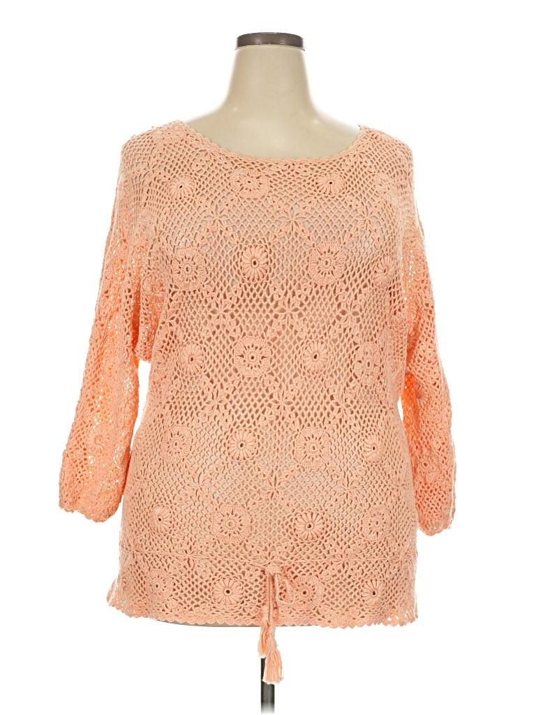 Pre-owned Assorted Brands Pullover Sweater In Orange