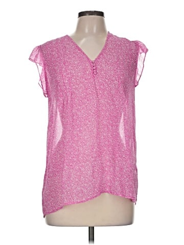 Joie Short Sleeve Silk Top (view 1)