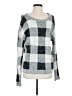 Cyrus Checkered-gingham Gray Pullover Sweater Size XS - photo 1