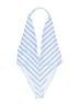 Forever 21 Stripes Blue One Piece Swimsuit Size L - photo 1