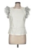 Flat White Ivory Short Sleeve Top Size M - photo 1