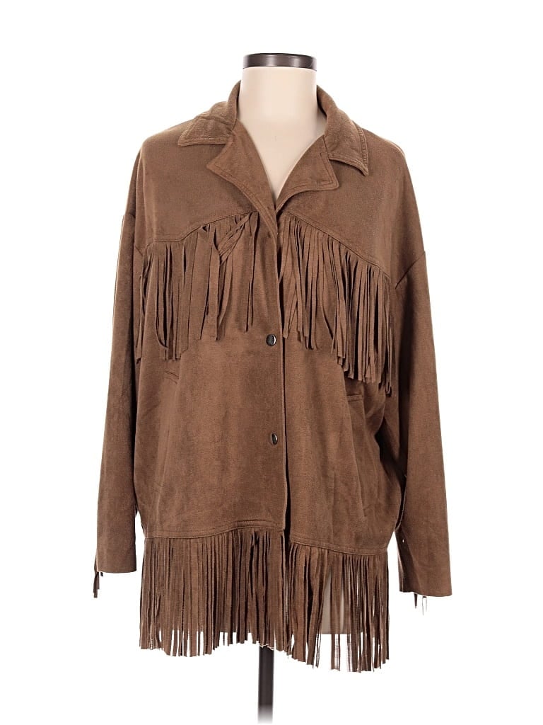 Pre-owned Nasty Gal Inc. Jacket In Brown