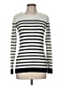 Banana Republic 100% Cotton Stripes Ivory Pullover Sweater Size M - photo 1