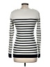 Banana Republic 100% Cotton Stripes Ivory Pullover Sweater Size M - photo 2