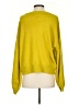 Lumiere Solid Yellow Pullover Sweater Size S - photo 2